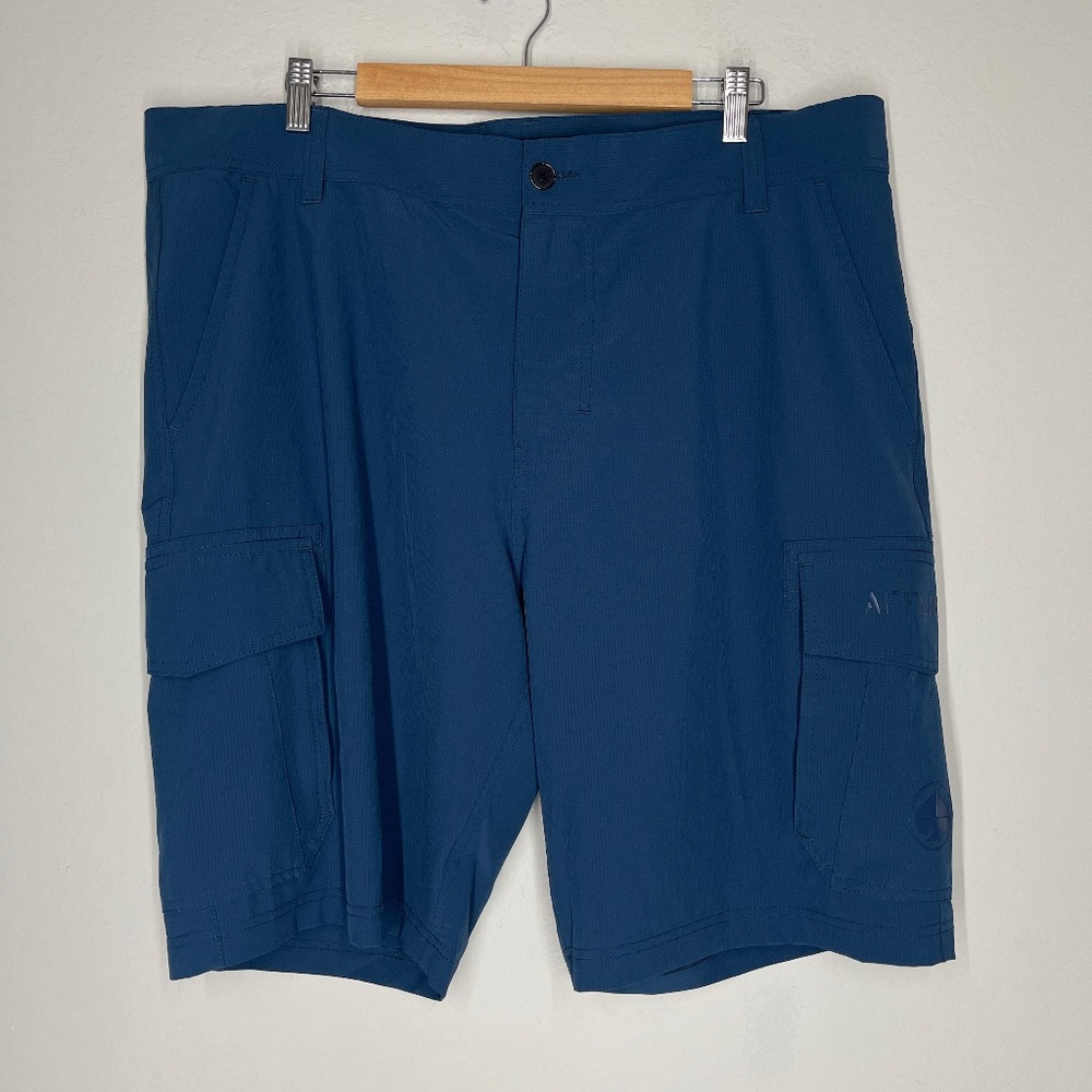 Affliction Shorts Men's 38 Blue Pockets Casual Outdoor Stretch